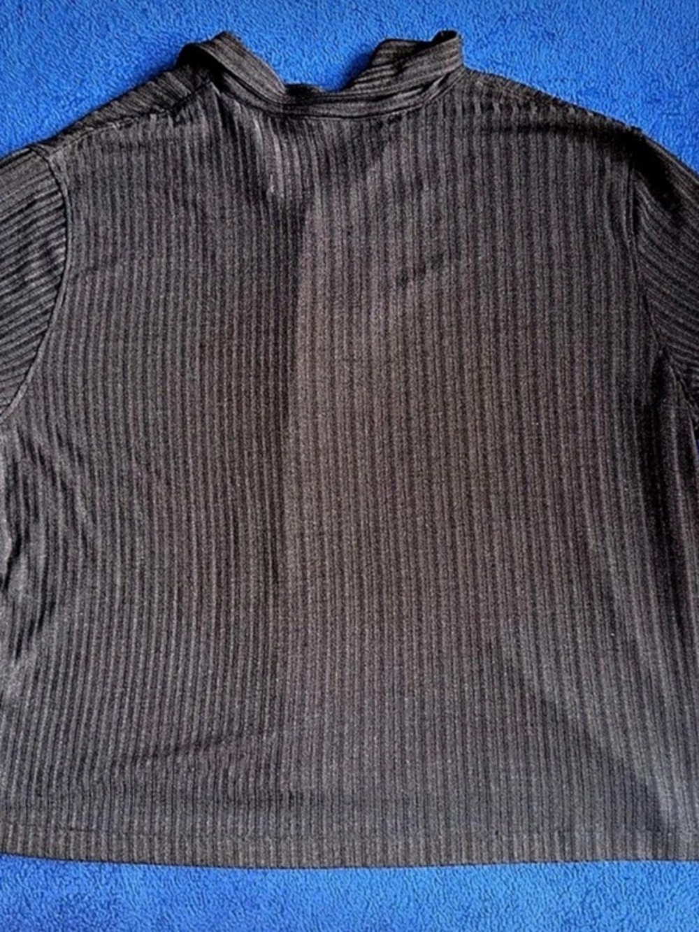 Mens H&M Loose Fit Textured Weave Short Sleeve Button Up Shirt 3X Brown NWT - Picture 9 of 9